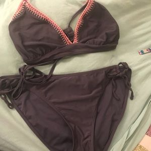 Gray Xhilaration Bikini XL bottom and top.